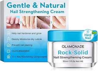 Rock-Solid Nail Strengthening Cream: Plant-Based Fresh Scent Everyday Damage Blocker & Growth Activator – Stops Cracks from Household Chores, 1 oz