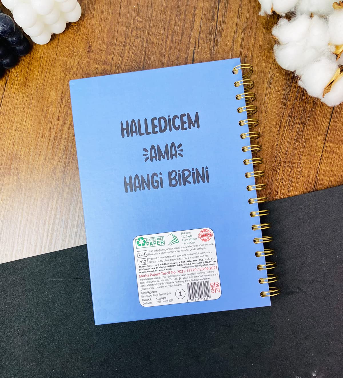 Halledicem Ama Hangi Birini Tasarımlı Konuşan Ajanda