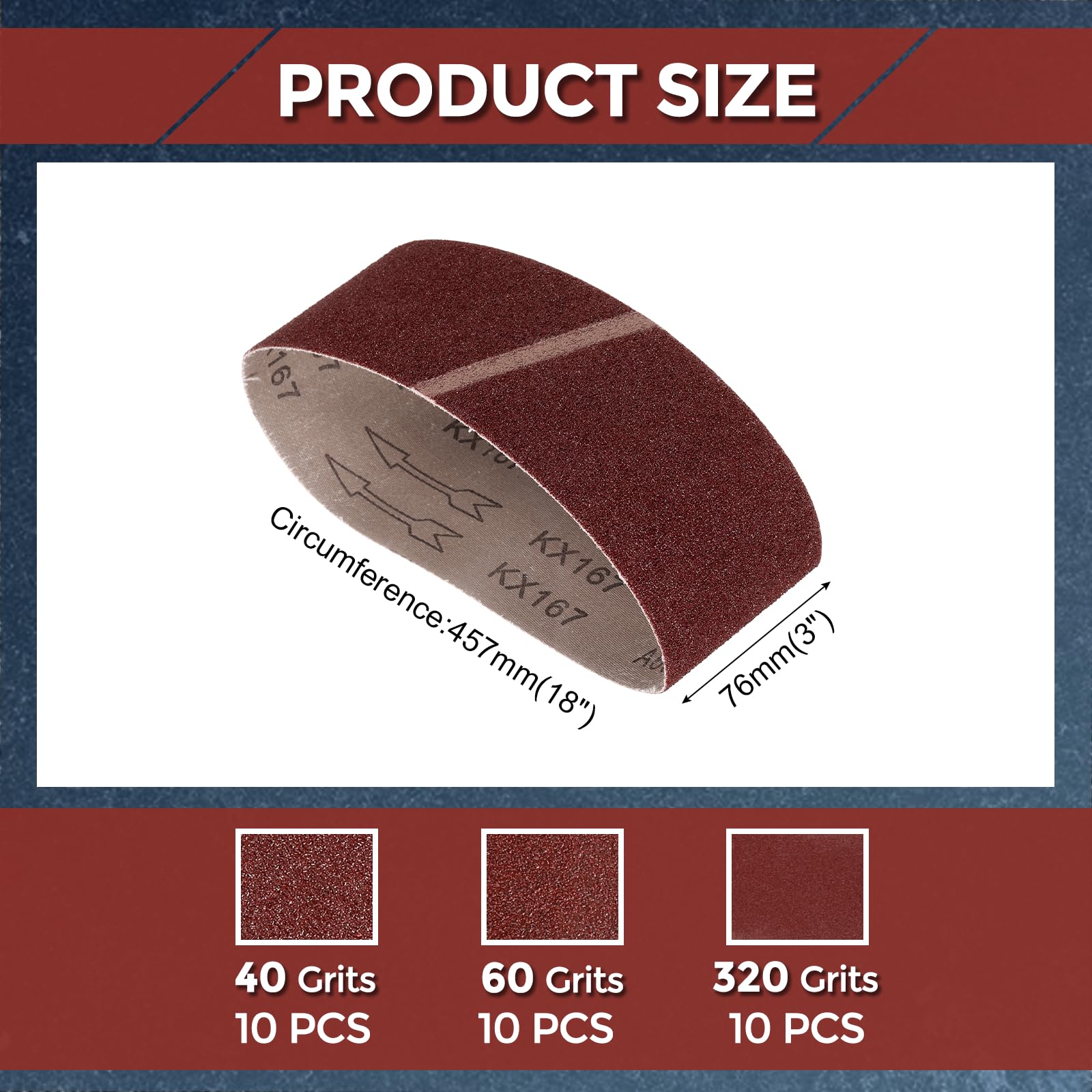 Kozelo 30 Pack Sanding Belt - Image 2