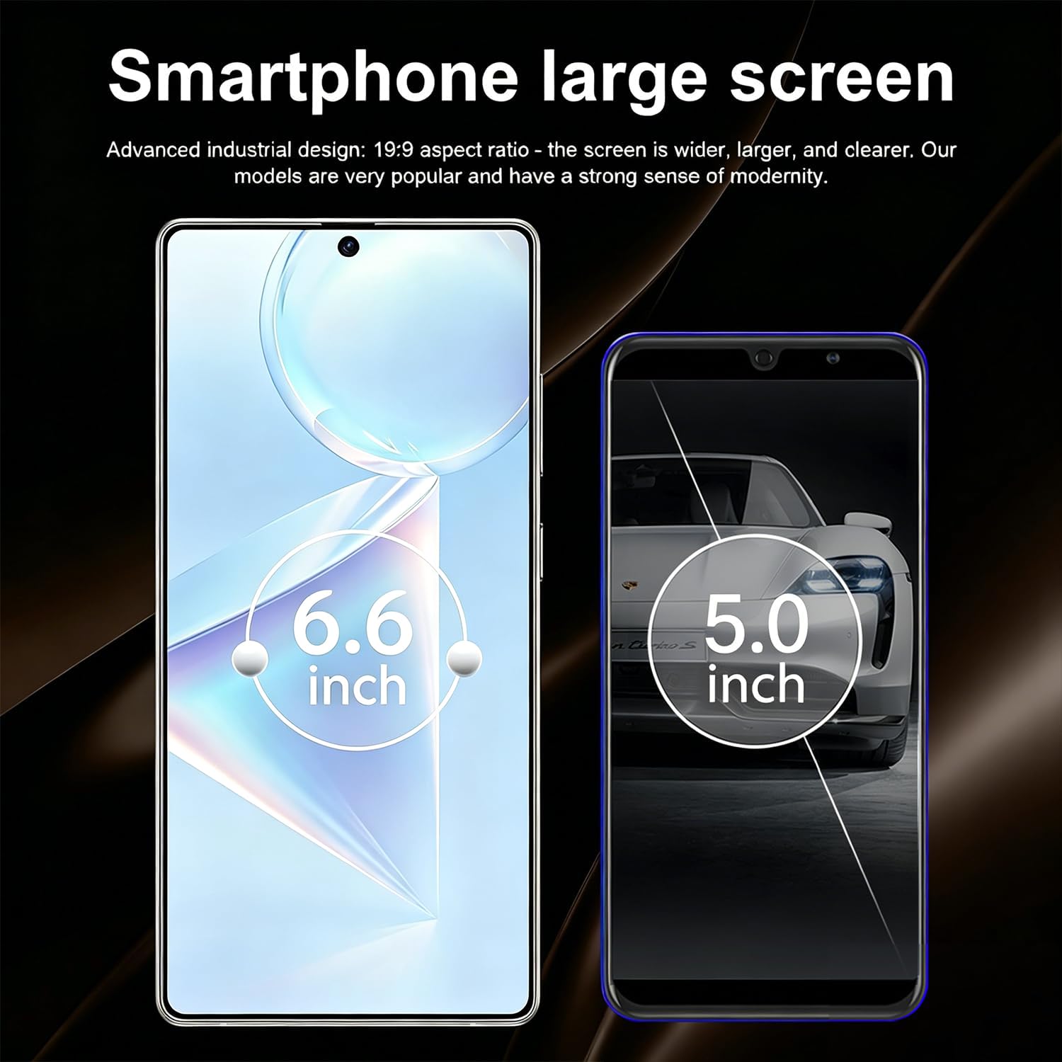 Smartphone 4G Desbloqueado | Pantalla Perforada HD de 6,75 Pulgadas, 4 GB+32 GB (Ampliable a 256 GB), cámara de 13 MP+21 MP, Android 12, reconocimiento Facial, OTG (Black)