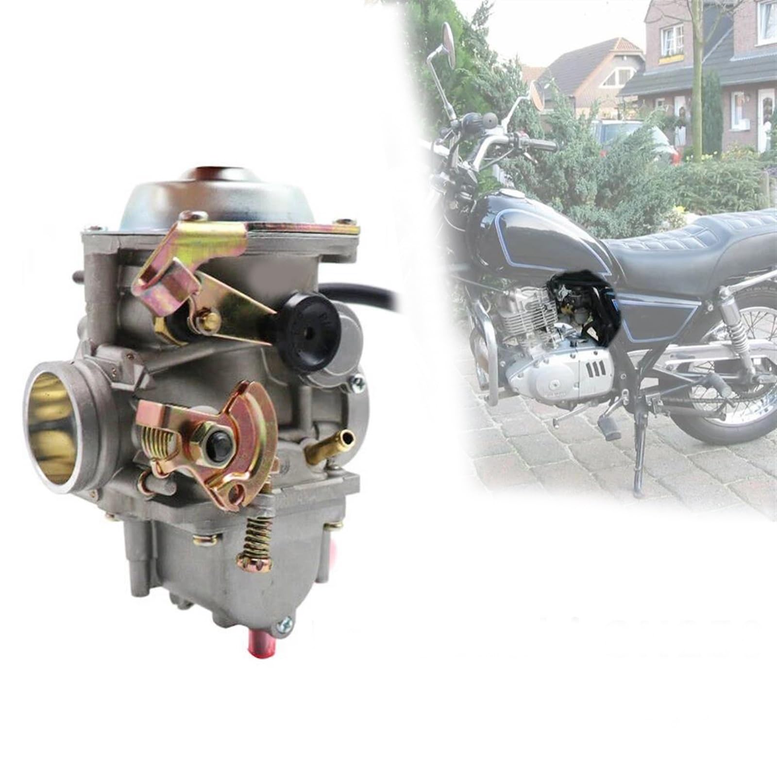 Carburateur de moto pour GN250 évitant les calages et les trous d'accélération