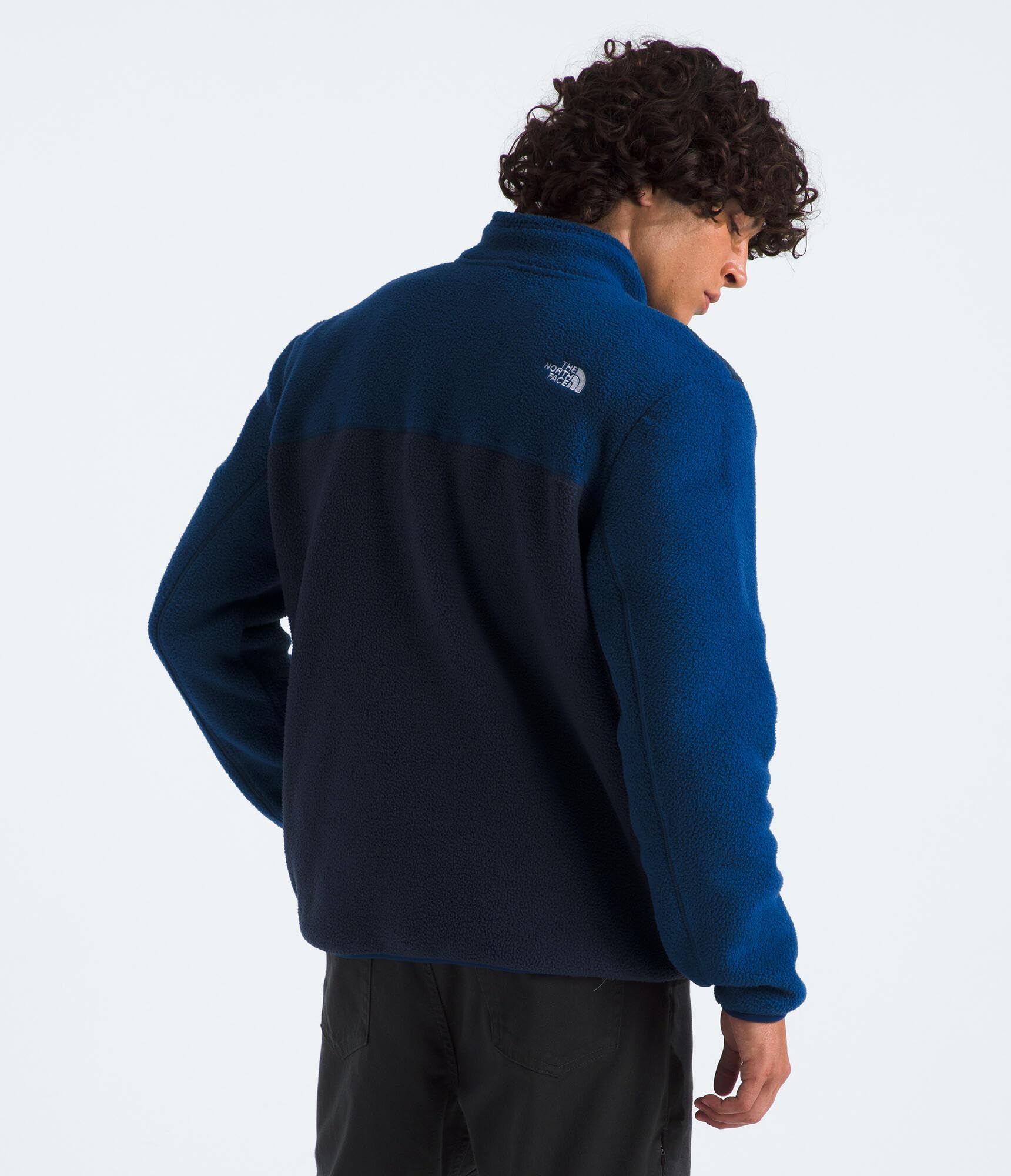 THE NORTH FACE Men's Yumiori Quarter Zip Jacket | Lightweight Fleece Coat With Embroidered Logo, Secure Zip Chest Pocket