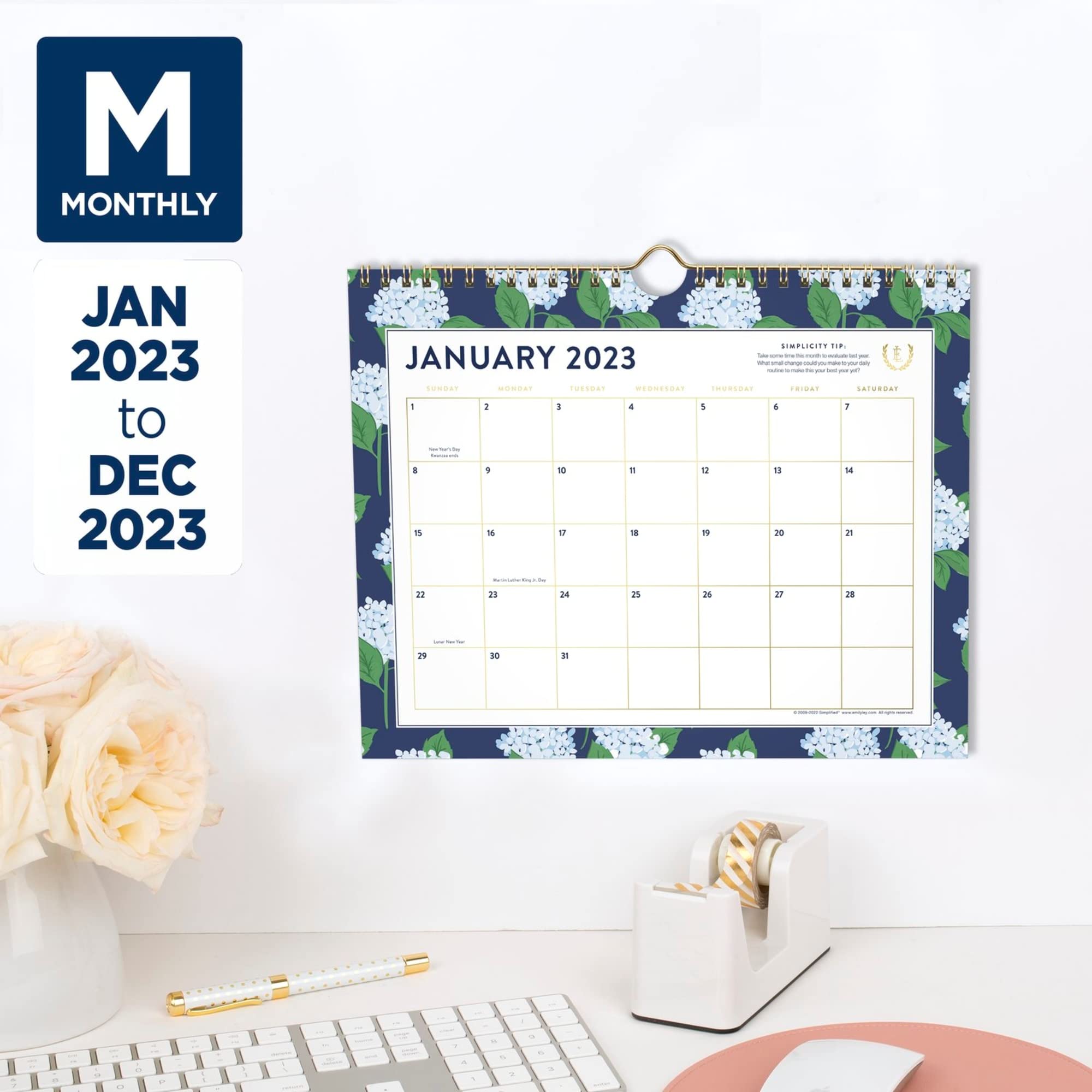 2022 Desk Calendar Simplified By Emily Ley For At A Glance - View #3
