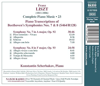 Konstantin Scherbakov - Franz Liszt: Beethoven Symphonies 7