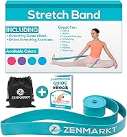 Zenmarkt Ballet Stretch Bands 20-40lbs Natural Rubber - Flexibility Strength Training for Dance, Gymnastics, Cheerleading, Pilates