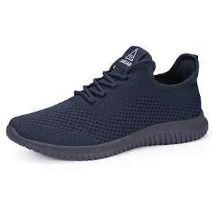 VAMJAM Mens Running Shoes Ultra Lightweight Breathable Walking Shoes Non Slip Athletic Fashion Sneakers Mesh Workout Casual Sports