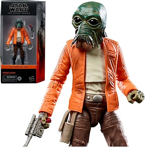STAR WARS The Black Series Ponda Baba - Figura de acción coleccionable de 6 pulgadas, escala A New Hope, juguetes para niños a partir de 4 años