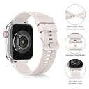 Meliya Bands Compatible with Apple Watch Band 49mm 46mm 41mm 45mm 38mm 42mm 40mm 44mm for Women Men, Soft Silicone Replacement Straps for iWatch Ultra 2 Series 10 9 8 7 SE 6 5 4 3 2 1 - Starlight gallery image