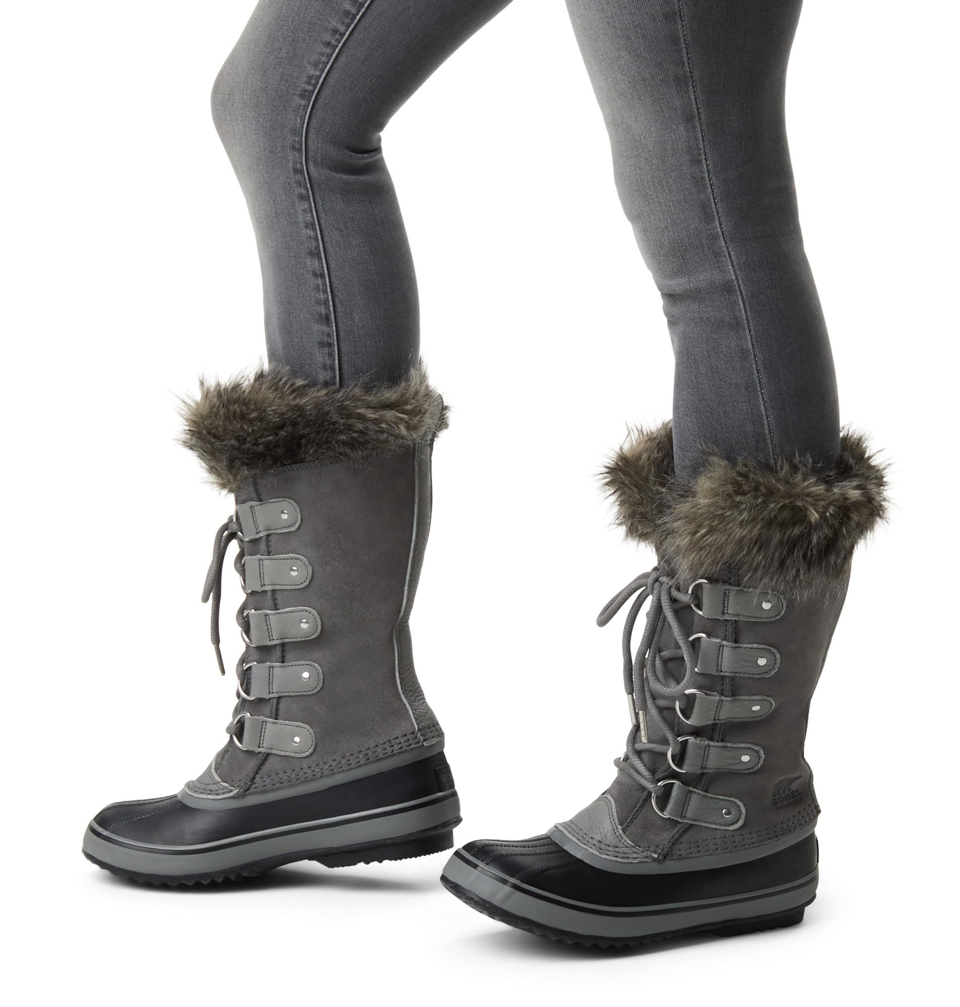 Sorel Womens Joan of Arctic Waterproof Boots, Quarry, Black, Size 7 thumbnail 2