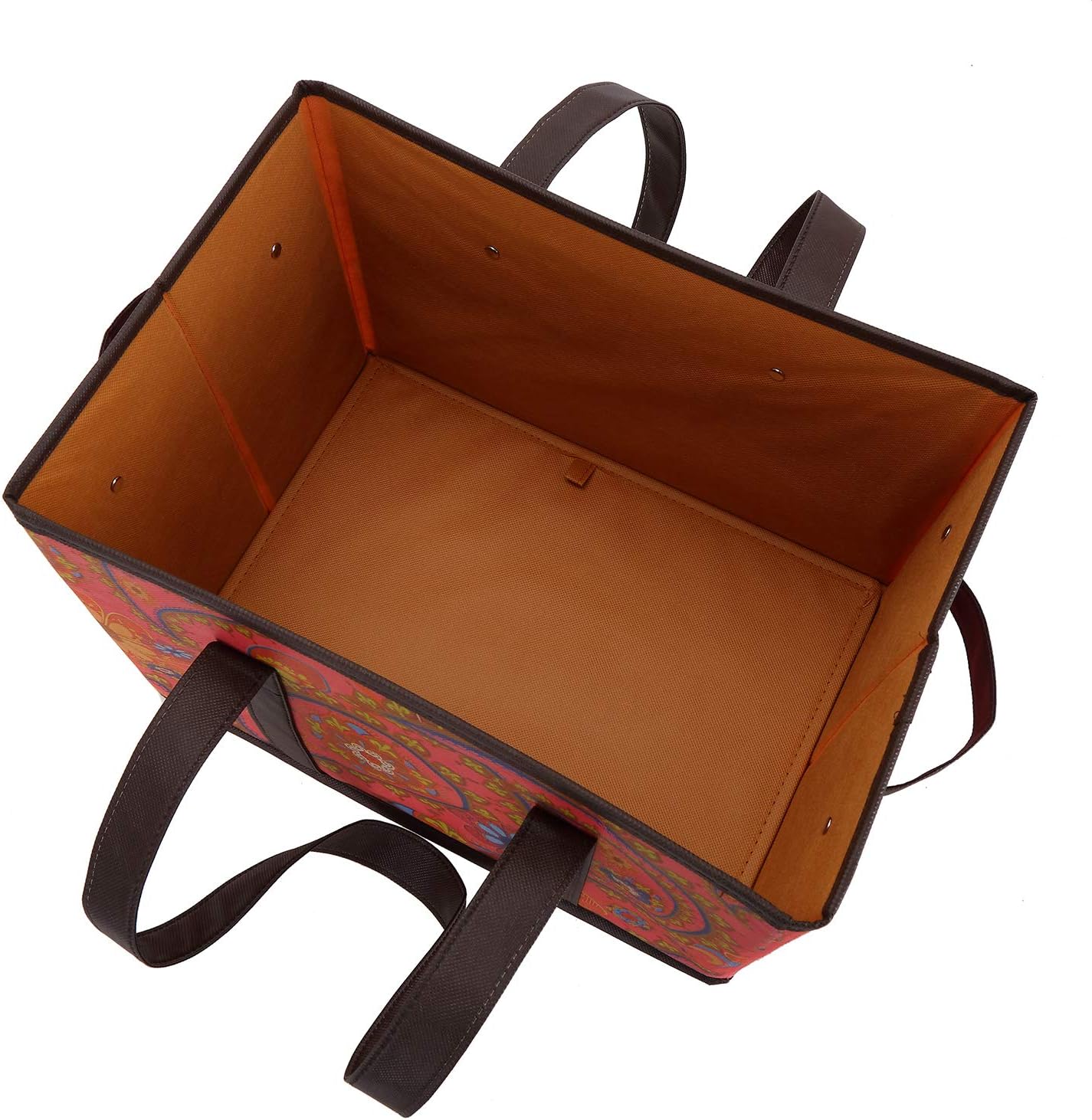 Foraineam Reusable Grocery Bags Set Durable Heavy Duty Tote Bag Collapsible Grocery Shopping Box Bag with Reinforced Bottom - Image 5