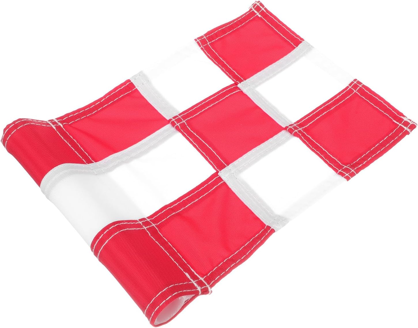 CALLARON Golf Pin Flag for Training Golf Course with Wear-resistant White and Red Checkered Lawn Flag, Golfing Supplies for Practice and Putting Range Use