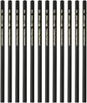 PATIKIL 12Pcs 2H Drawing Pencils for Sketching, Hexagonal Sketch Pencils for Drawing Writing Art Sketching Artists Beginners, Black