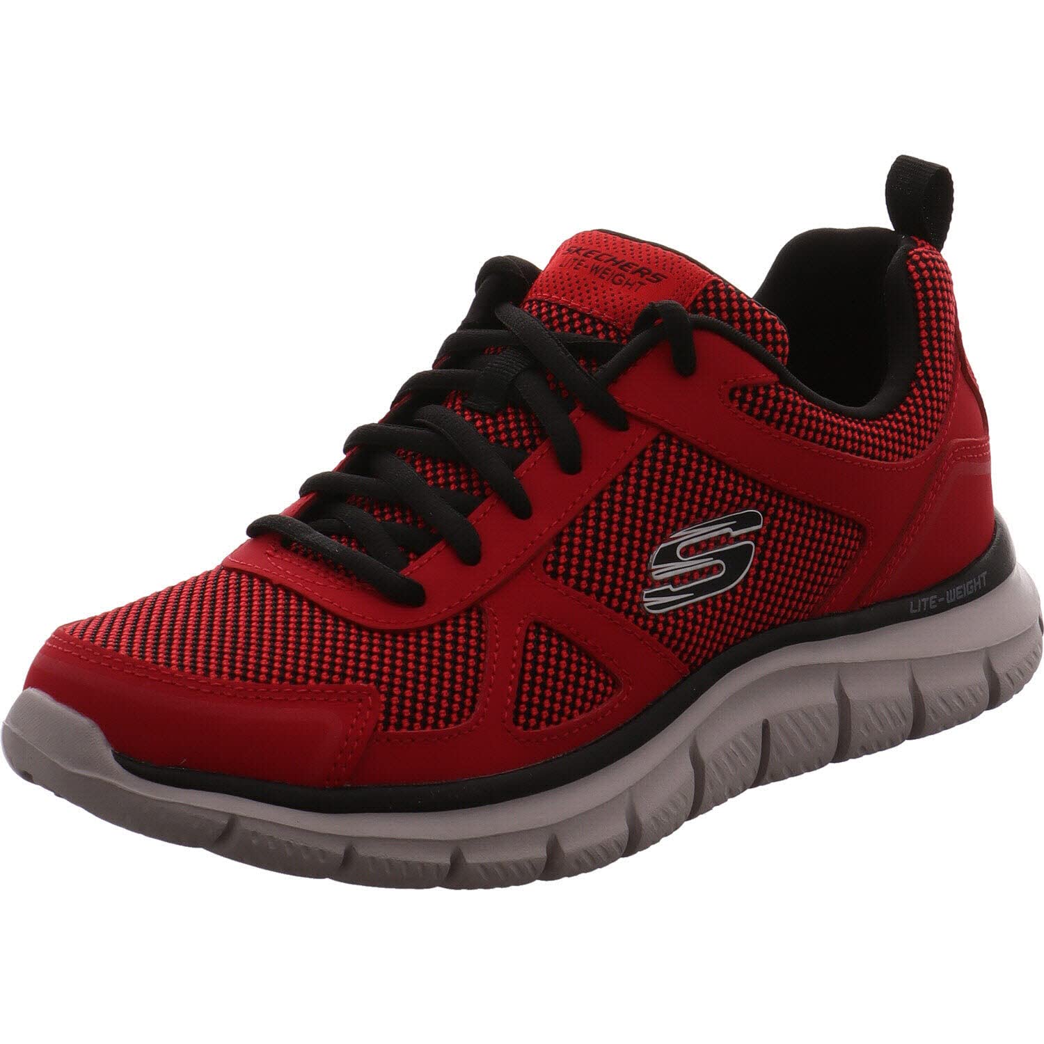 Skechers Herren Track BUCOLO Sports Shoes, Red, 40 EU