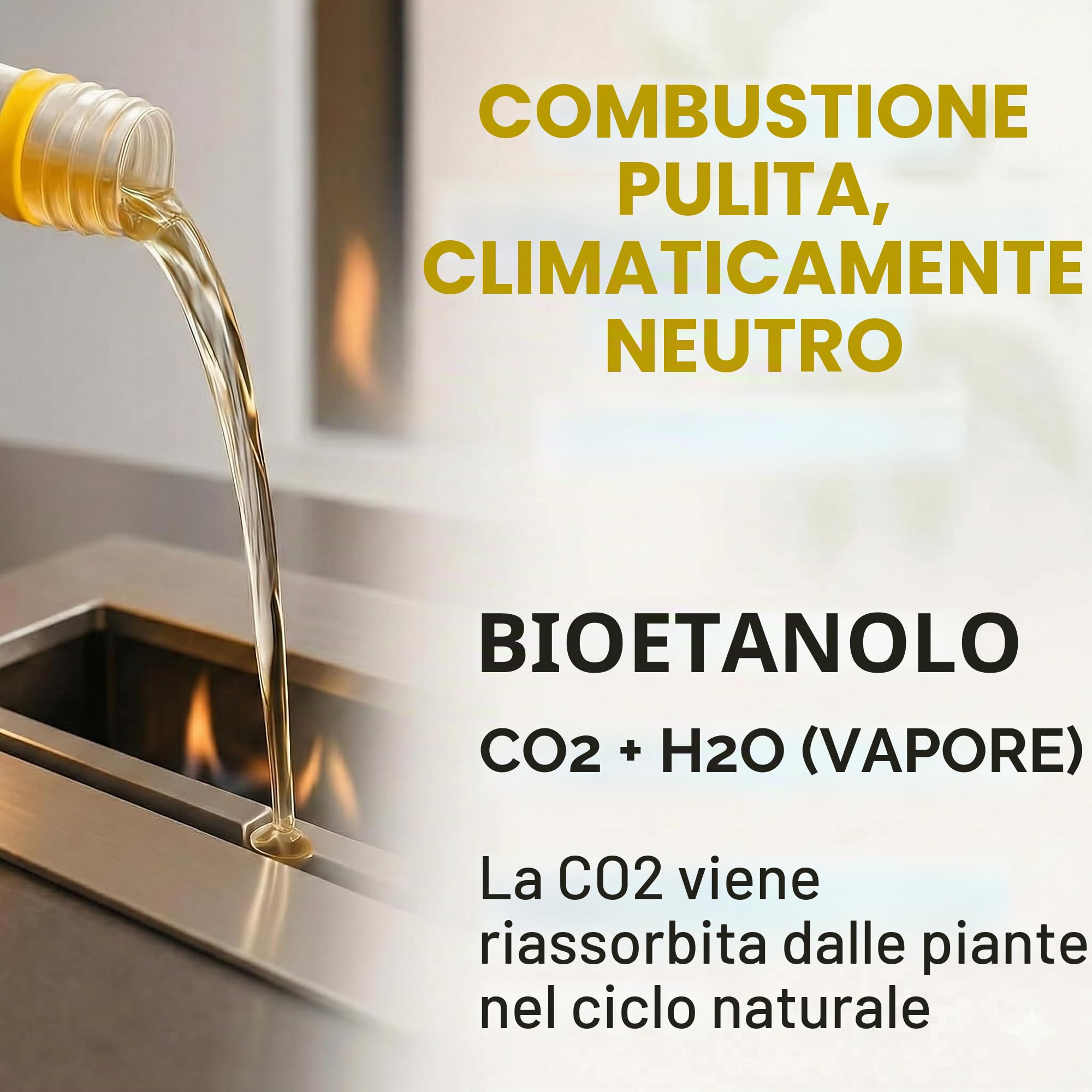 GiDeli Bioetanolo 30L inodore 96,6% etanolo per vasetti interni ed esterni - Realizzato con mais e barbabietola da zucchero