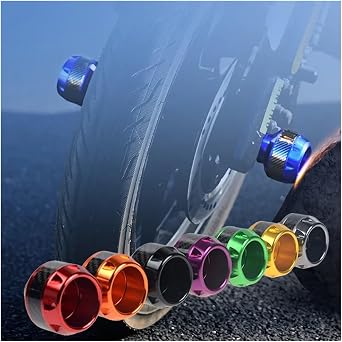 2/4Pcs Aluminum Alloy Motorcycle Crash Protector Scooter Wheel Front Fork Frame Falling Protection Pads Sliders Moto Exterior(2Pcs Green)
