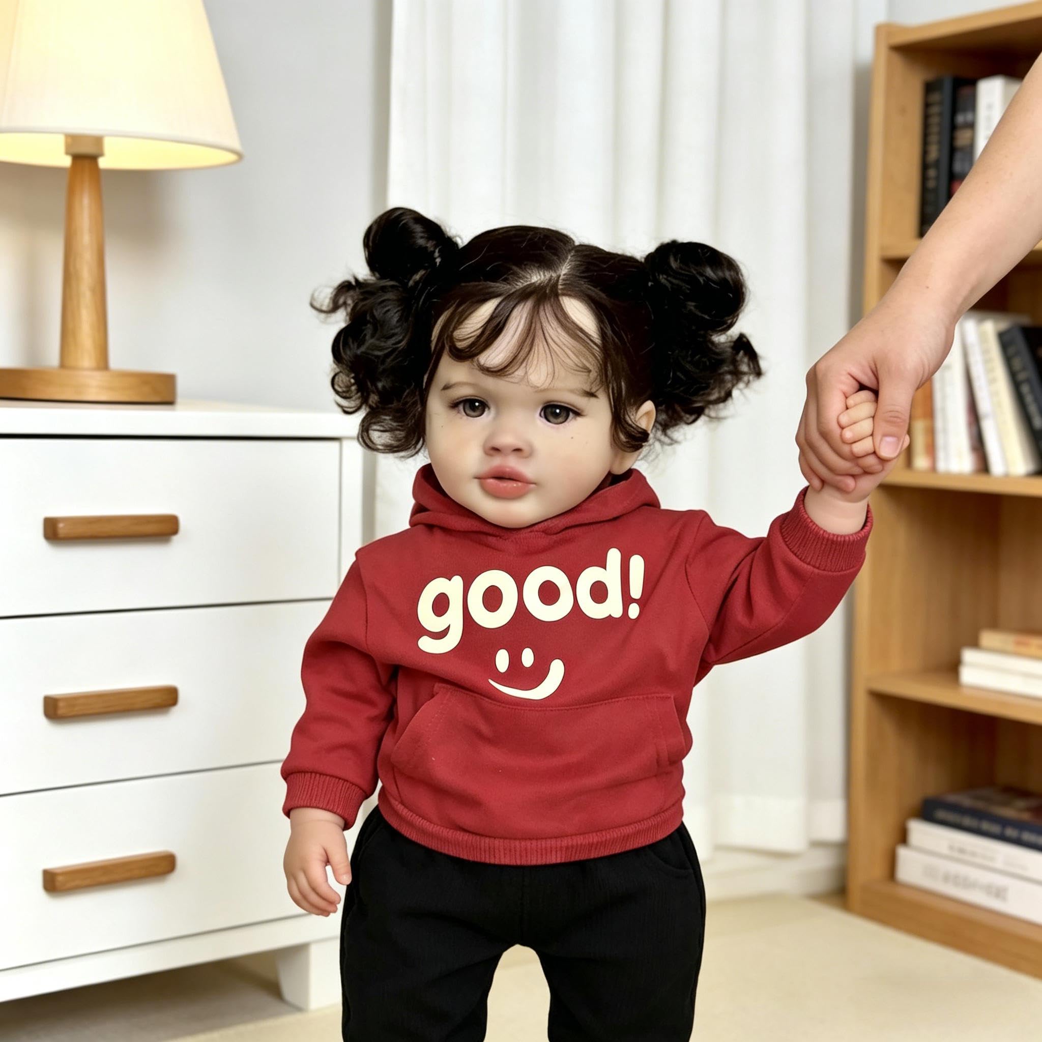 RXDOLL Duży rozmiar Reborn Baby Dolls Girl Pippa 26 cali 66 cm Realistyczne lalki Reborn maluch Dziewczynka Lalki Miękka tkanina winylowa Body Realistyczny silikon Maluch Lalka dla dzieci w wieku od 3