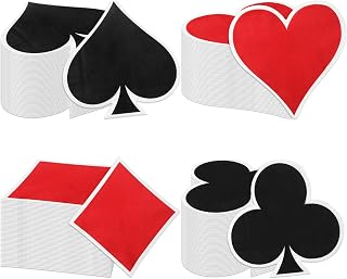 Honoson Casino Napkins Party Supplies Poker Game Themed Birthday Supplies Disposable Paper Napkins Goods for Las Vegas Theme Casino Night Party Decorations Card Playing Club