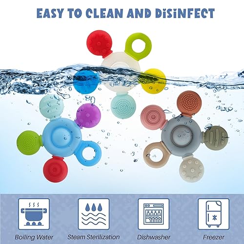 Miniatura 4 de Seeway - Collares masticables para niños sensoriales, juguetes masticables de silicona para niños con TDAH, autismo, ansiedad, motor oral, reduce la