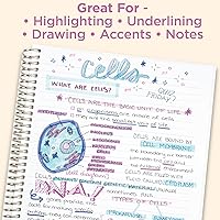 Vista 5 de Zebra Pen Mildliner Dual-Tip Highlighter Set, Broad and Fine Tips, No Bleed, Ideal for Bible Highlighting, Journaling and Note-Taking, Assorted