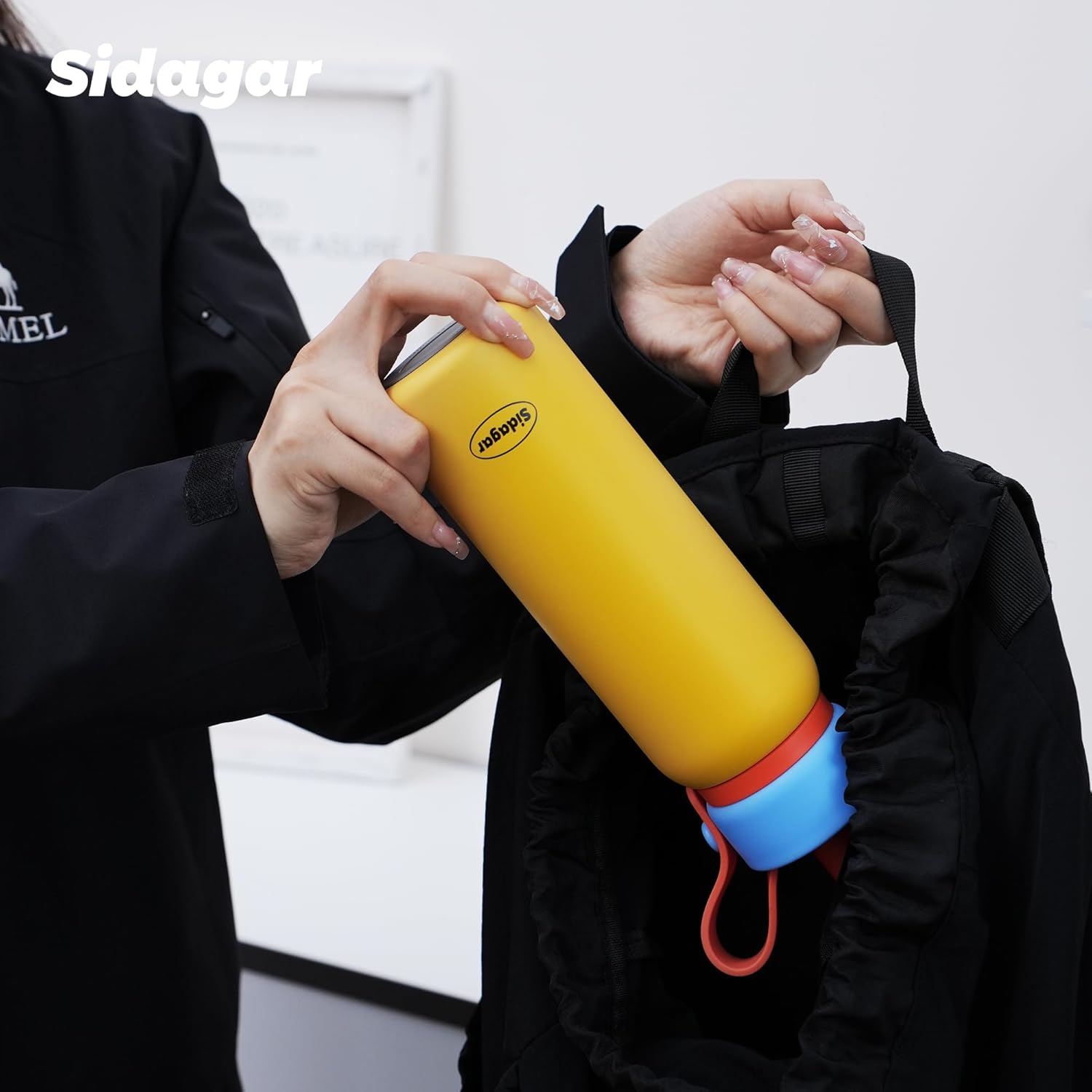 24 oz Tumbler, Insulated Coffee Mug with Lid and Straw, Leak Proof Portable Travel Cup, for Hot and Cold Drinks Drinks Flask for Women Yellow - Image 7