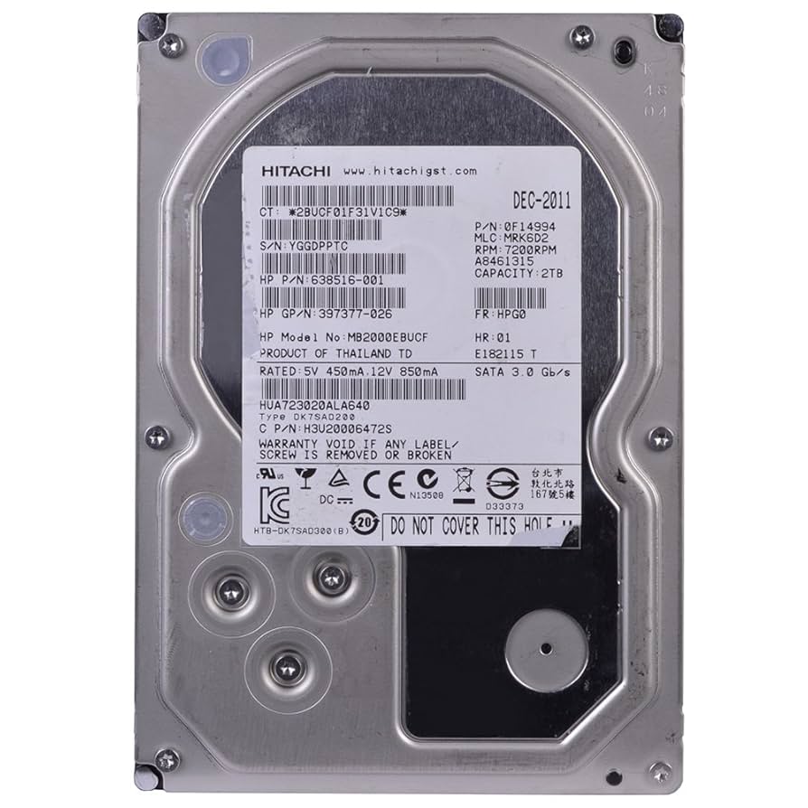 Amazon.com: HP/Hitachi Ultrastar 7K3000 HUA723020ALA640