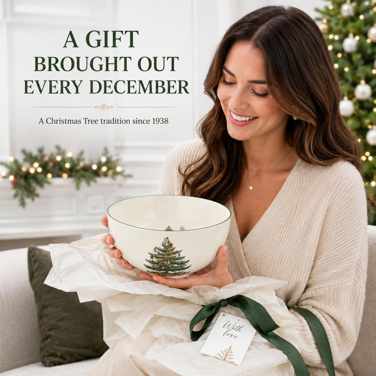 Amazon.co.jp: Spode Christmas Tree Round Bowl : ホーム＆キッチン