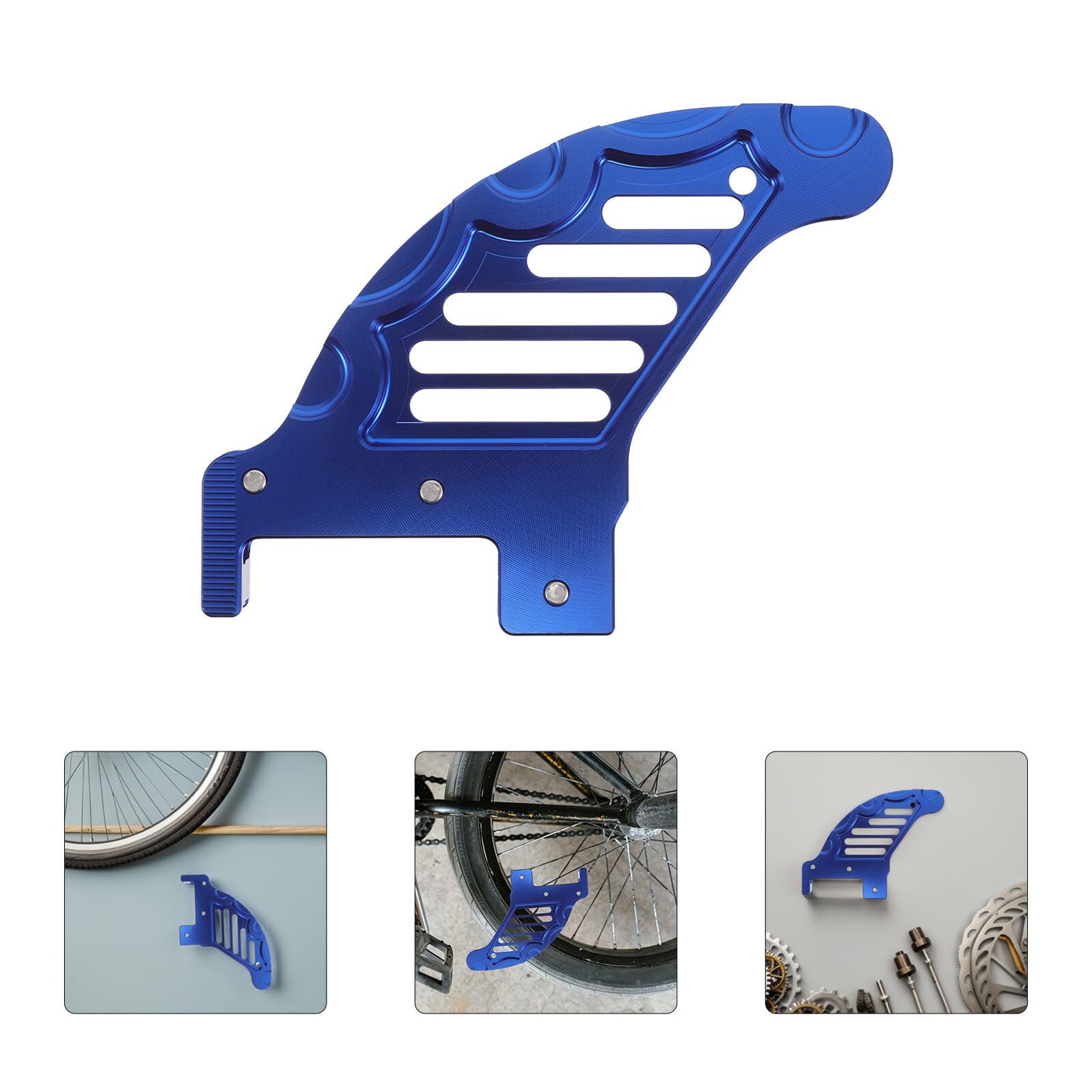 VALICLUD Motorrad Bremsscheibenschutz Aluminiumlegierung Blau Schutzabdeckung für Vorder Hinterrad Kompatibel mit KTM Robust und Schnell Montierbar Offroad Geeignet