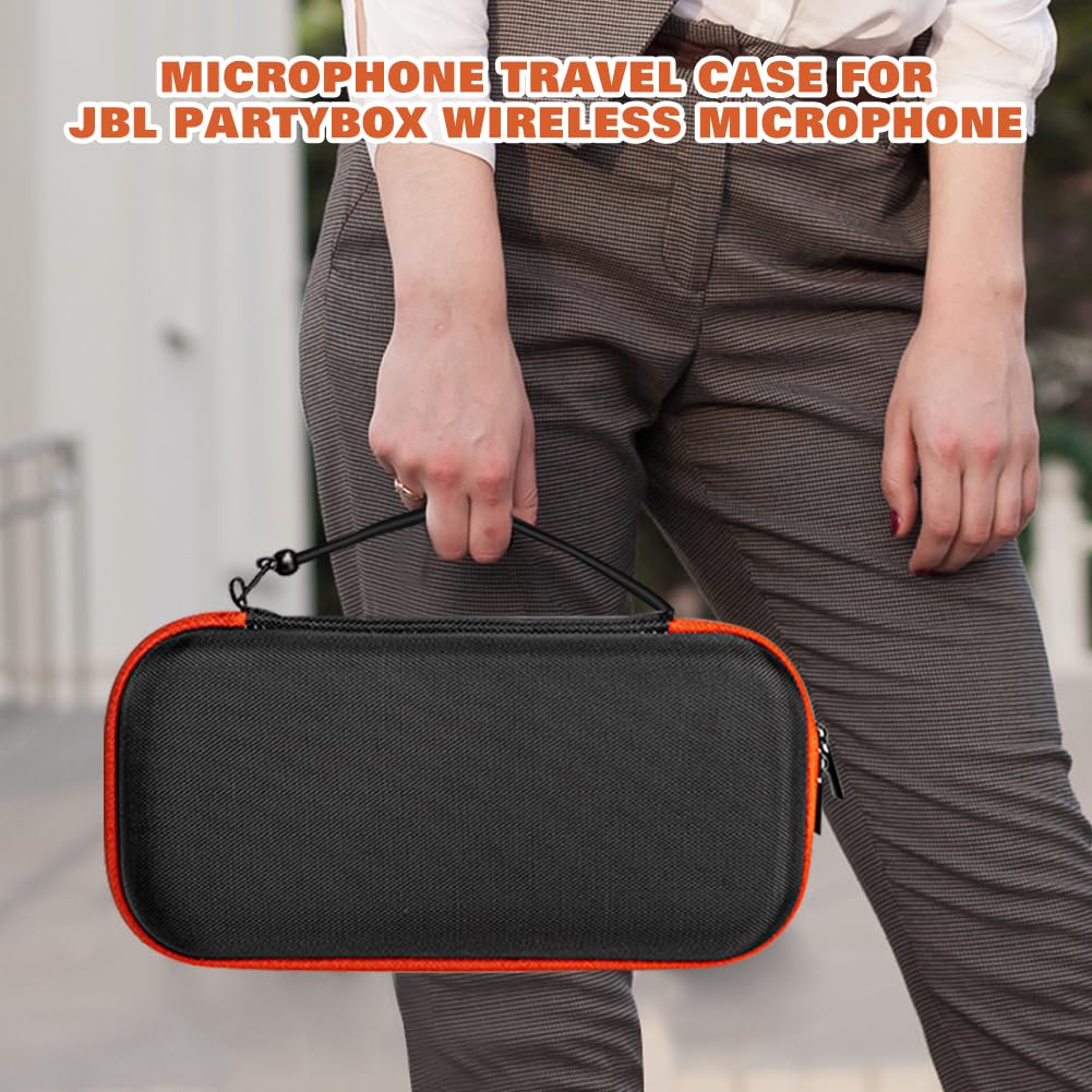 Housse Rigide EVA pour Système de Microphone Sans Fil JBL PartyBox, Étui de Transport Portable pour Deux Micros à Main, Boîte de Protection de Voyage