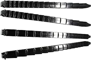 JSP Manufacturing Plastic Low Profile 30 Tool Wrench Organizer Rail 4-Piece Set - Multi-Colors (Black)