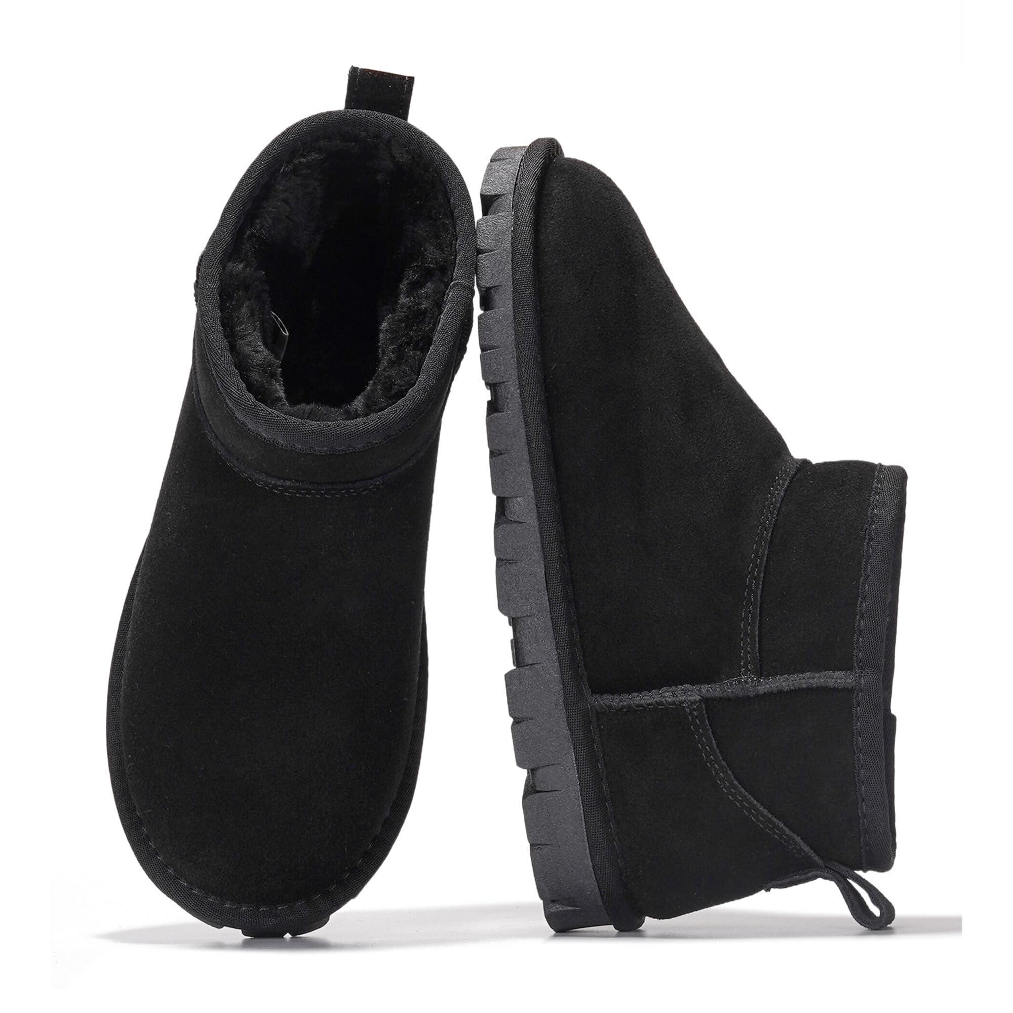 Project Cloud 100 Genuine Leather Ankle Boots for Women Water Resistant Womens Boots with Memory Foam Insole Comfortable
