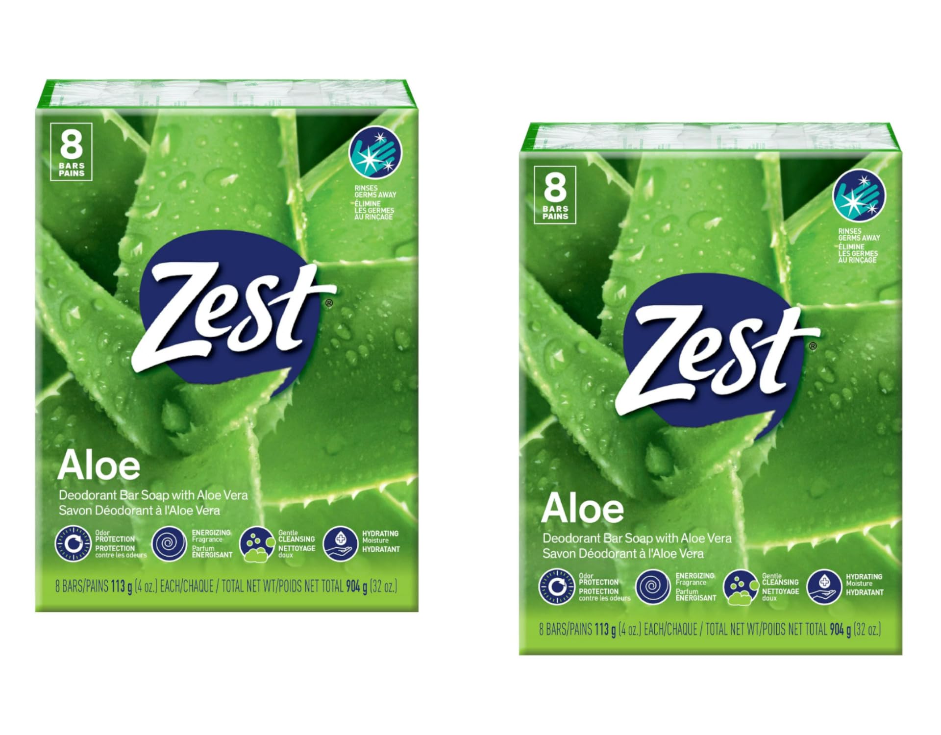 Bar Soap, Fresh Aloe, 4 Oz, 16 Bars Pack