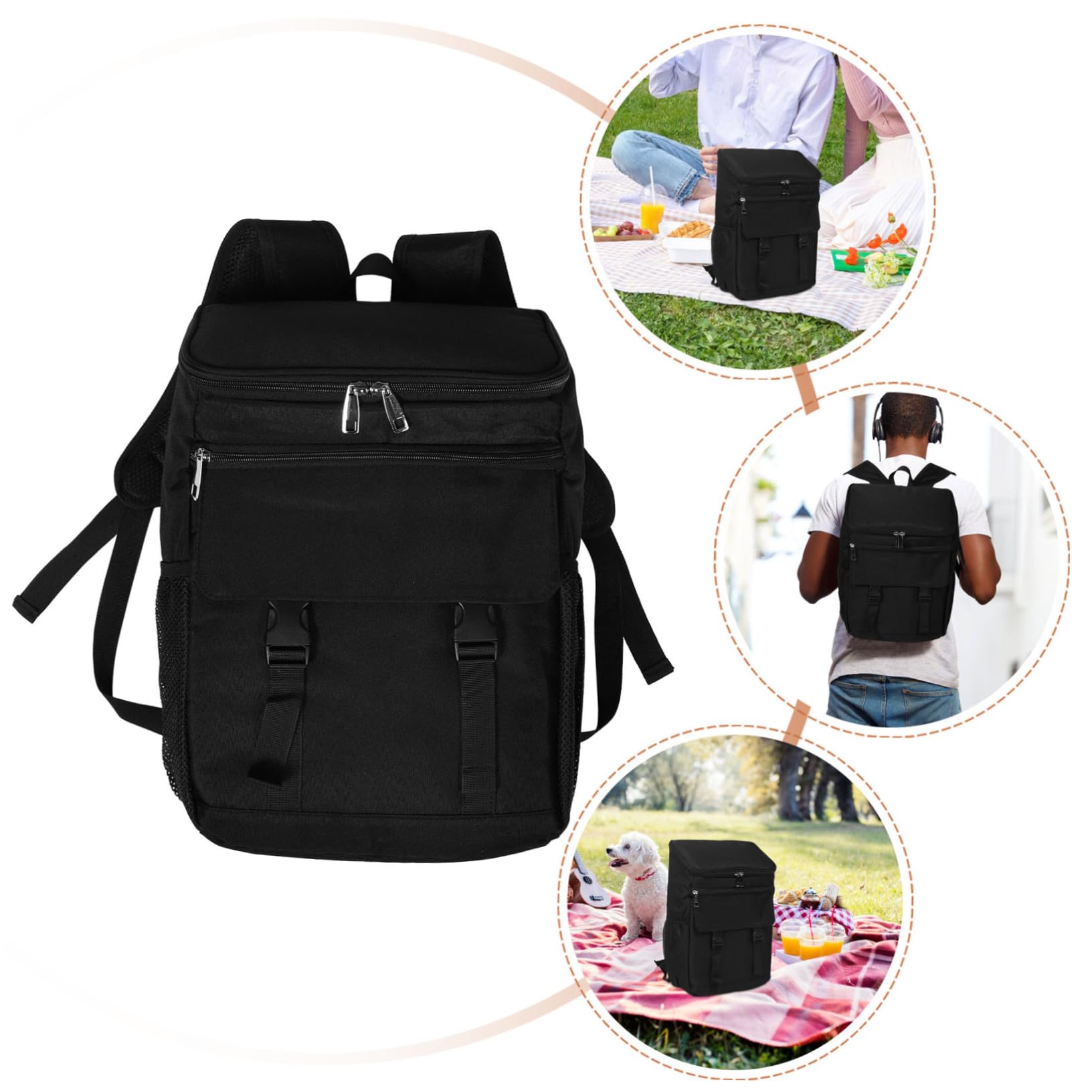 Gatuida Borsa Termica Isolamento Robusto Capiente e Leggera per Picnic Campeggio e Viaggi Mantiene Cibi e Bevande alla Temperatura Desiderata