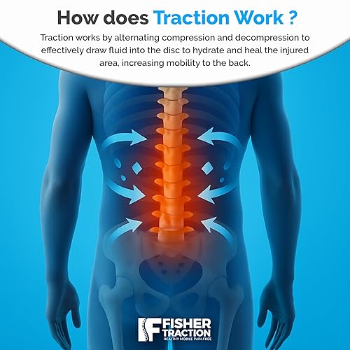 Miniatura 8 de Fisher Traction Dispositivo de descompresión de la espalda baja  Tracción lumbar para descompresión espinal  Liberación de correa de estiramiento