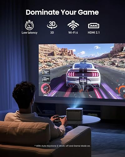 Miniatura 7 de Dangbei Proyector láser DBOX02 4K GTV, 2450 lúmenes ISO, licencia oficial de Netflix, Blu-ray 3D, proyector de cine en casa con WiFi y Bluetooth,