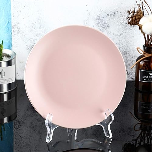 Miniatura 6 de HESTYA 8 soportes para platos de caballetes acrílicos transparentes de 4.5 pulgadas para mostrar imágenes u otros artículos para decoración de