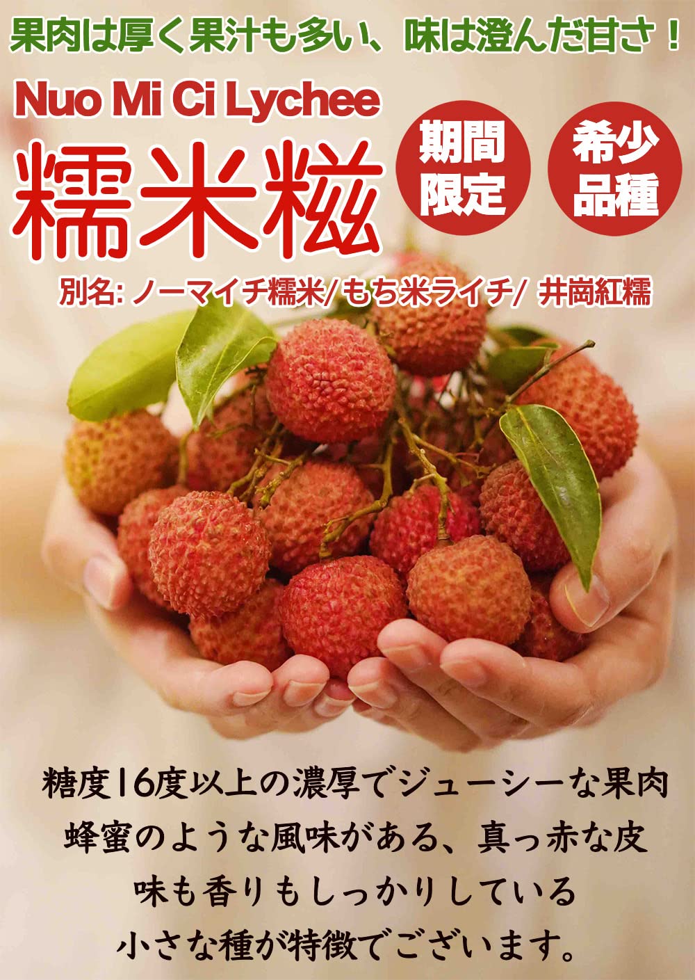 Amazon.co.jp: 生ライチ もちごめライチ（ノーマイチ糯米）約1kg 箱 35 