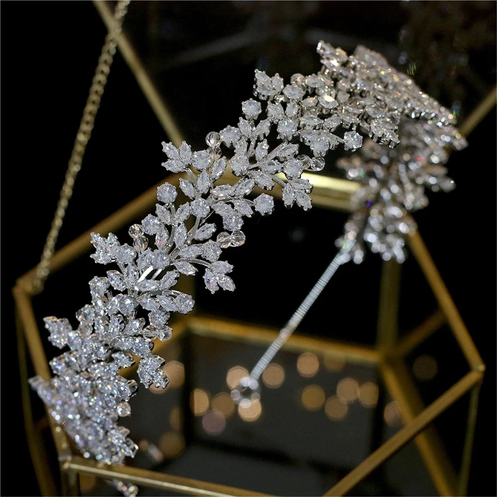 Copricapo da sposa Accessori for capelli Gioielli, Corone for donna, Tiara, Damigella d'onore(Silver)