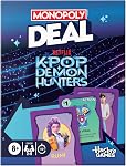 Monopoly Deal: Kpop Jeux de cartes Demon Hunters pour enfants, tweens, adolescents et adultes 15 mins. 8+