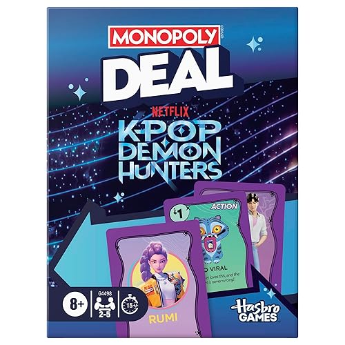 Monopoly Deal: Kpop Demon Hunters Card Game | Family Games