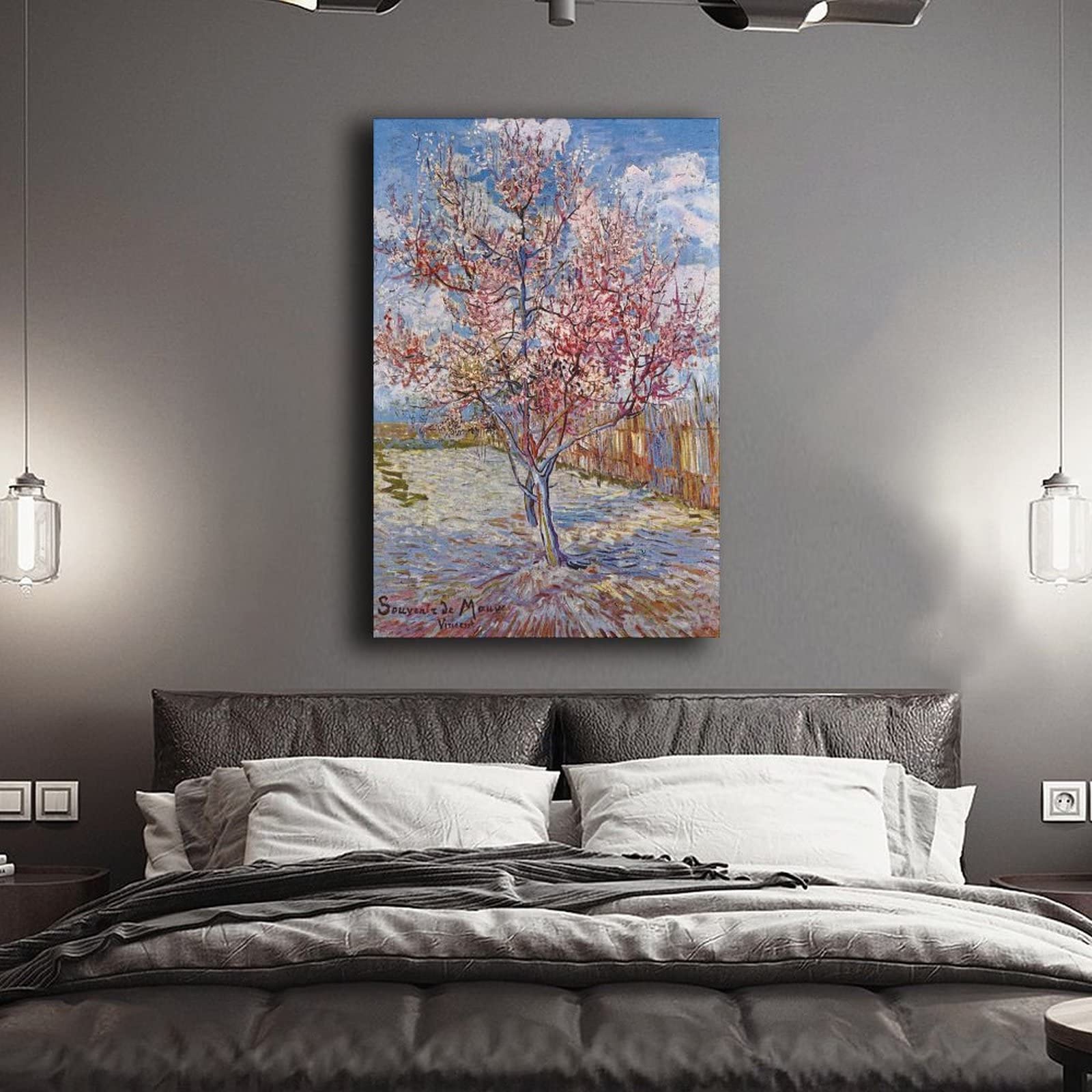 Set 20 Stampe Vincent Van Gogh – Poster D'Arte 20,3x25,4 Cm Su Tela Poliestere – Decorazione Parete Per Casa E Ufficio – Senza Cornice