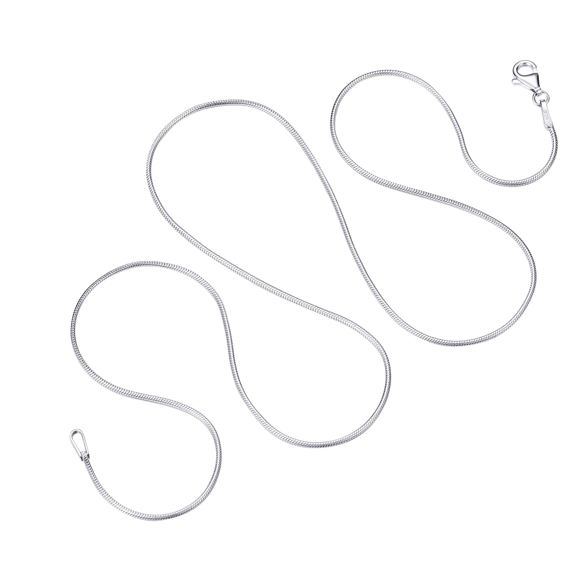 MILACOLATO 925 Sterling Silver Snake Chain
