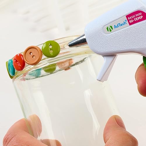 Miniatura 7 de AdTech Kit combinado de alta temperatura Mini pistola de pegamento caliente con palos