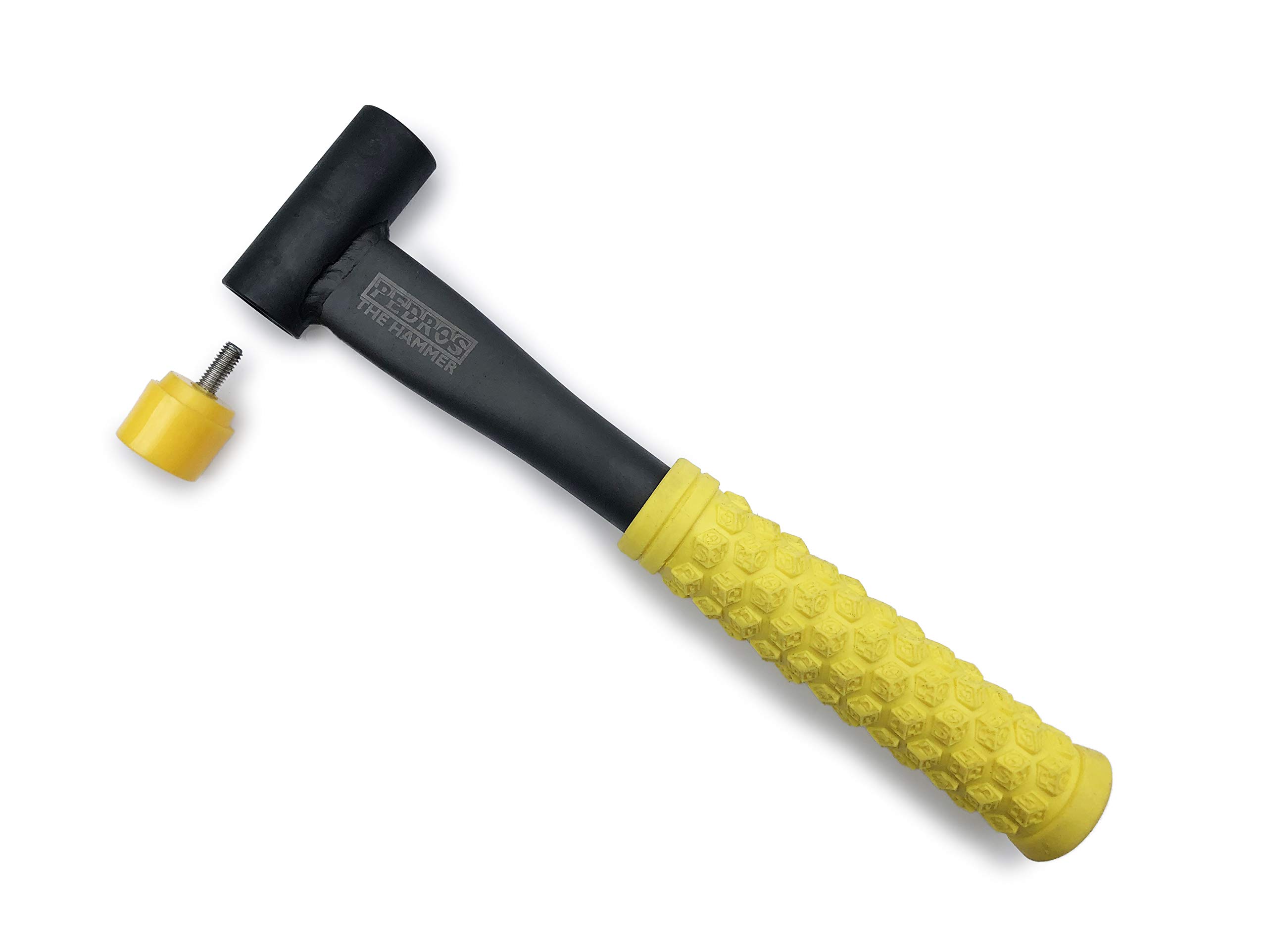 Pedro's The Hammer II Unisex Adult Hammer, Black/Yellow, 275 mm