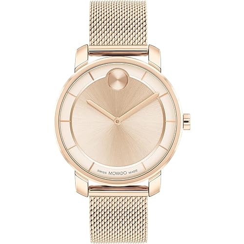 Movado Bold Women's Swiss Quartz Watch, Stainless Steel Bracelet Modern, Elegant Timepiece - Gift for Her 34mm
