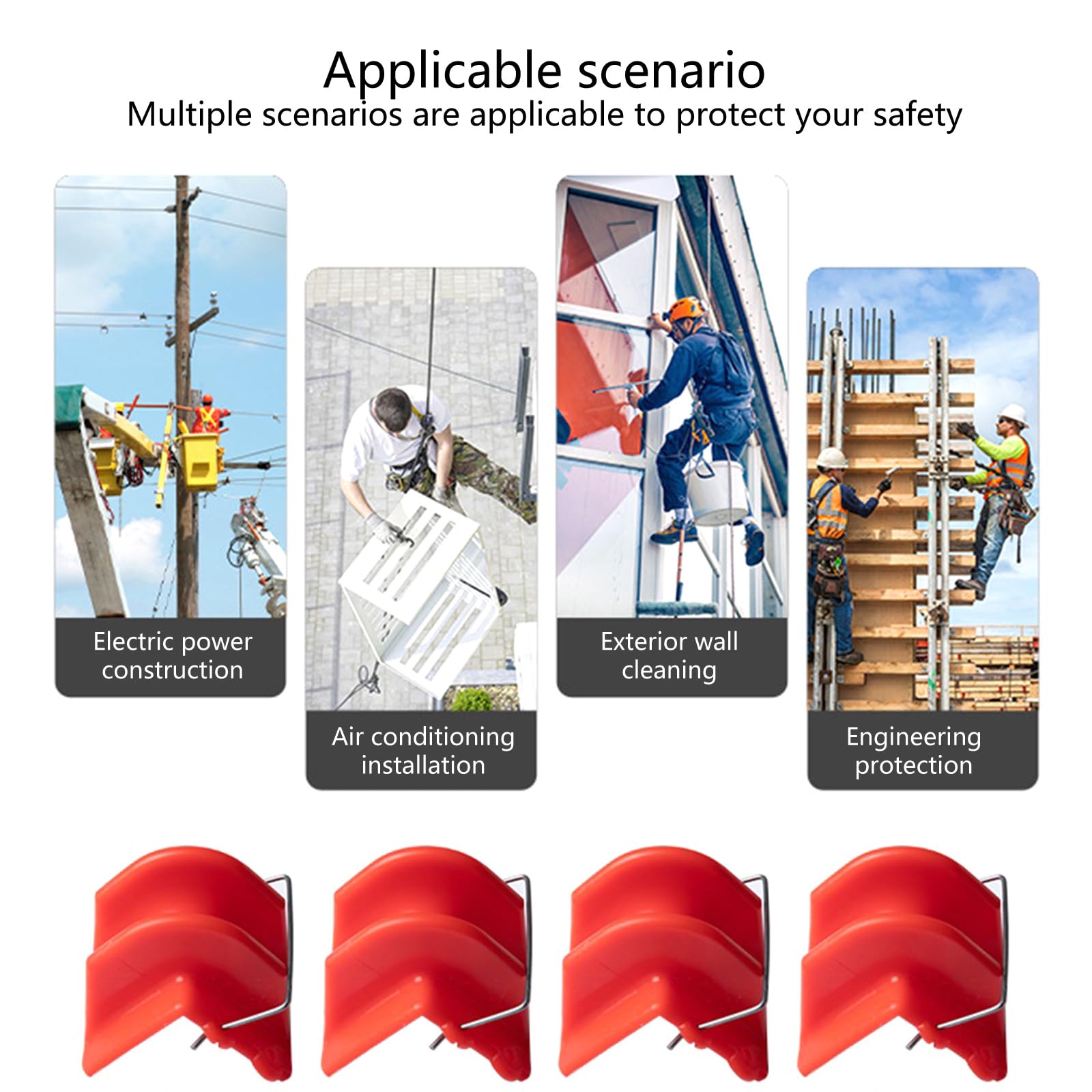 10Pack Anti Fall Rope Grab Protective Sleeve Rope Grab Strong Climbing Ascenders For Working