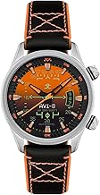 AVI-8 Hawker Harrier HUD 44mm Mens Automatic Watch with Rubber/Leather Strap AV-4117