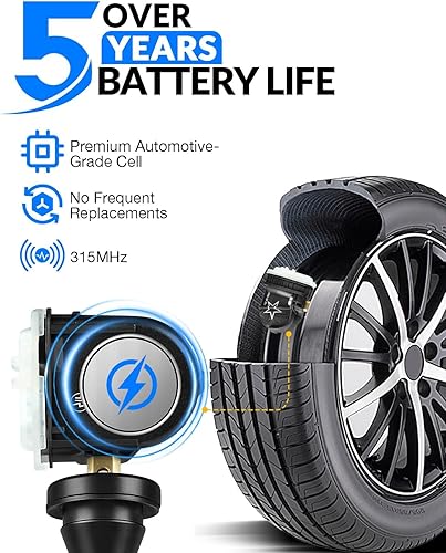 Miniatura 6 de Sensor TPMS preprogramado YZHIDAINF para Chevy Impala 2006-2020 Malibu Tahoe Equinox Cruze para GMC Acadia para - Cadillac Escalade 315MHz Sensor de