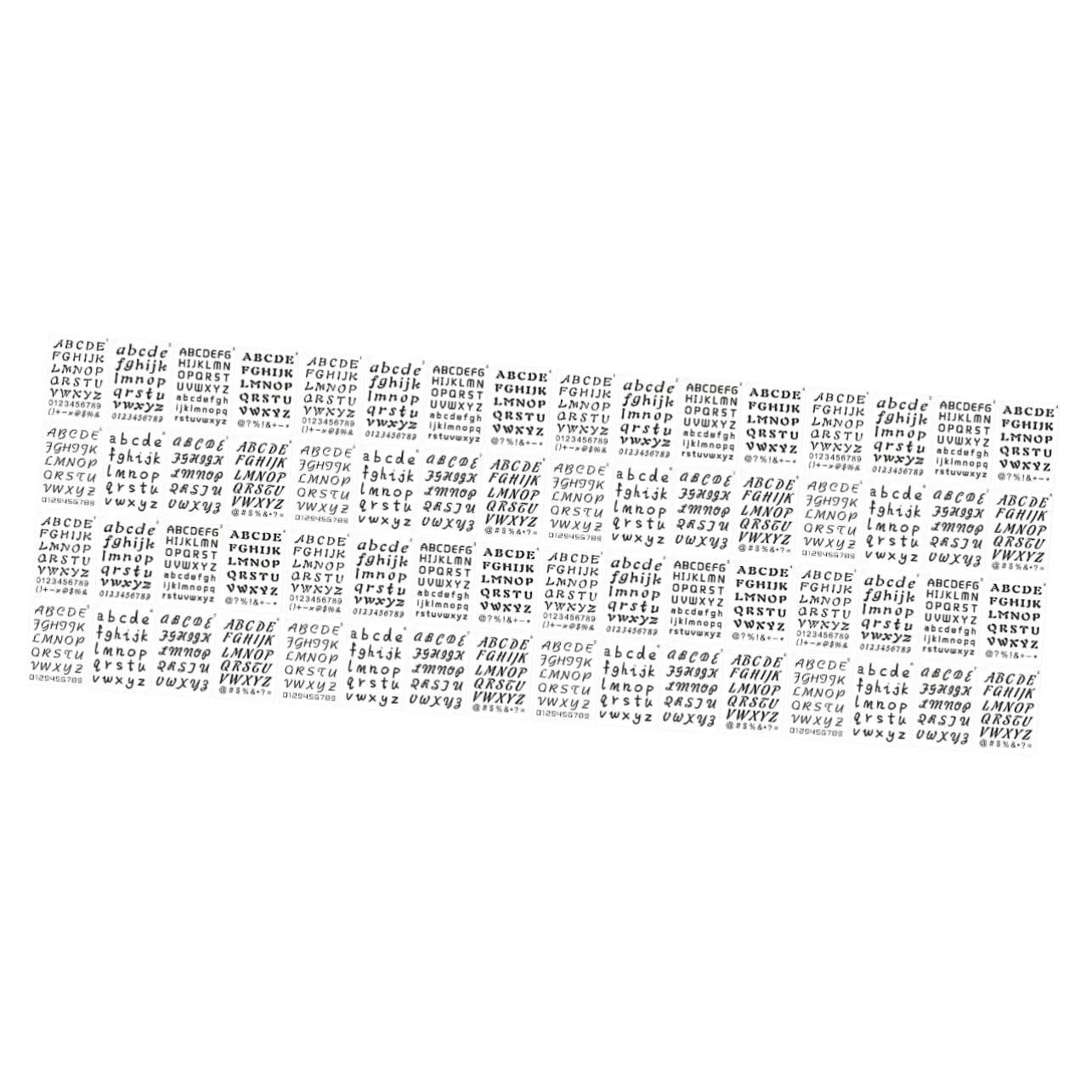 TEHAUX 96feuilles Pochoirs De Lettres Et Chiffres Pet De Stencils Pour Décoration Peinture Artisanat Et Bricolage