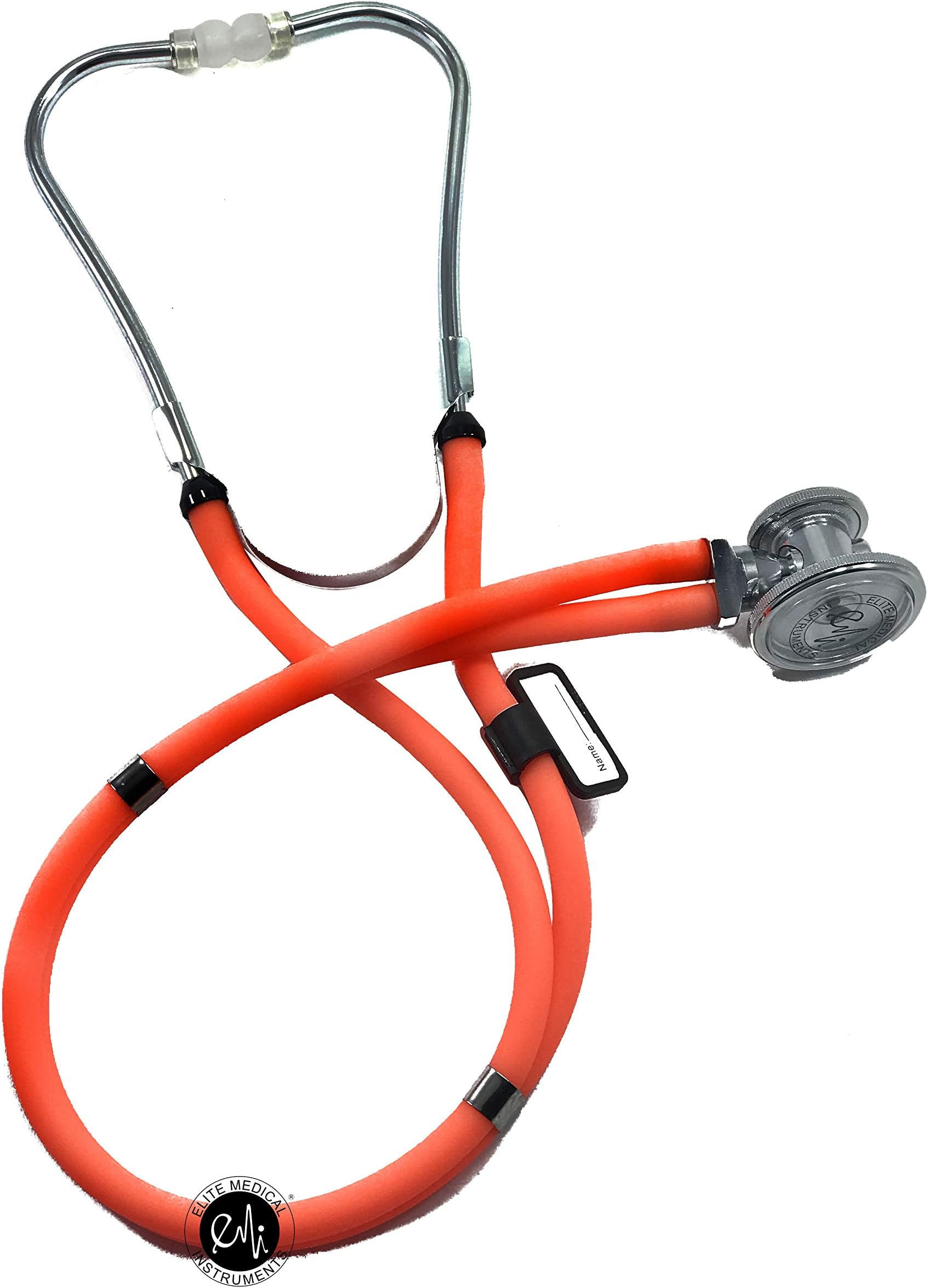 EMI Sprague Rappaport Dual Head Stethoscope – Medical & Nursing Stethoscope for Professionals, EMTs & Students – ESR-112 (Orange)