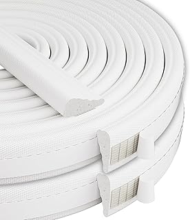2 pcs 118”Wedge-Shape Foam Window Weather Stripping Door Seal Strip,Soundproofing Frame Winter Insulation Tape for Exterior Front Door,Noise Cancelling Window Inserts,Door Gap Filler Light Blocker